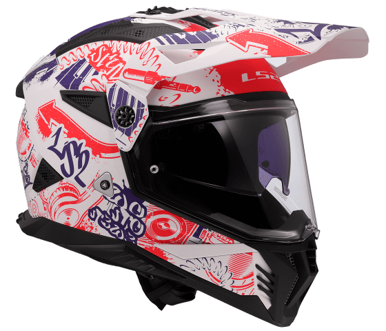 MX702 PIONEER II FANTASY Matt White Red Blue